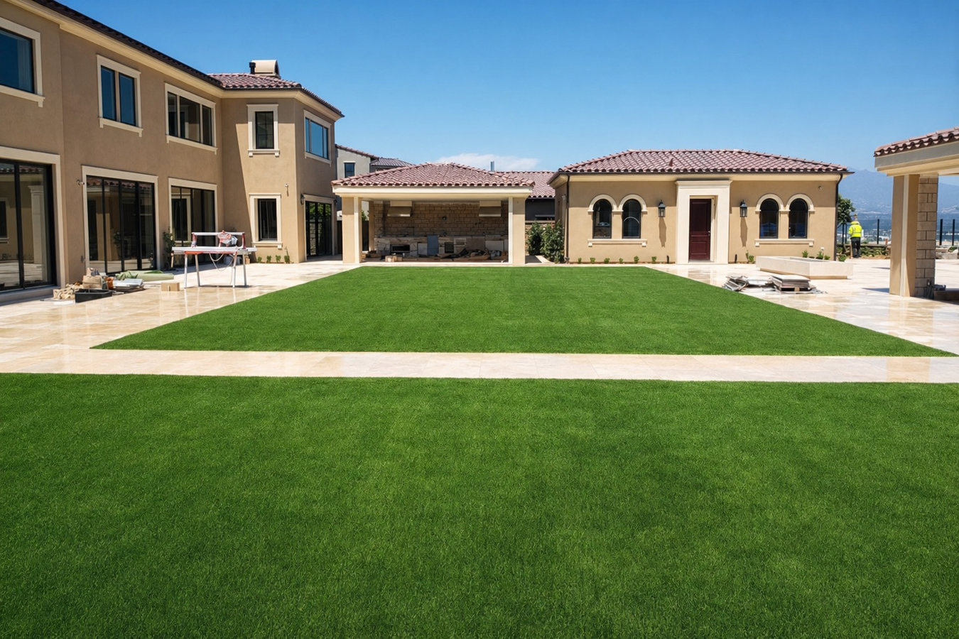 Artificial turf installation